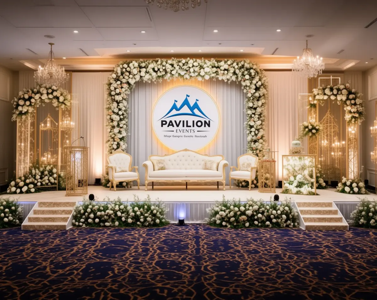 Stage SetupPavilion events and more tents for events, led screens and mobile toilets for events